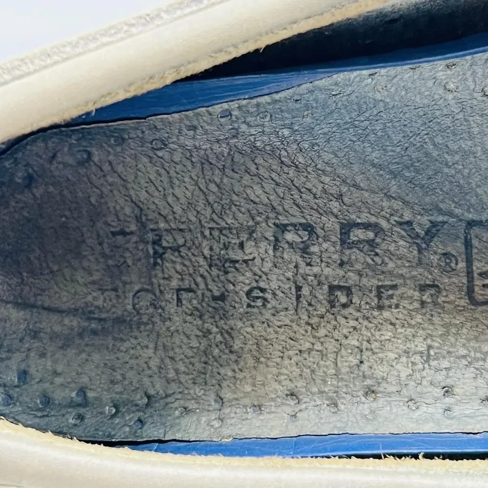 Sperry Shoes Mens 10.5 Gray Leather Top Sider 2 Eye Boat Moc Toe Casual Comfort